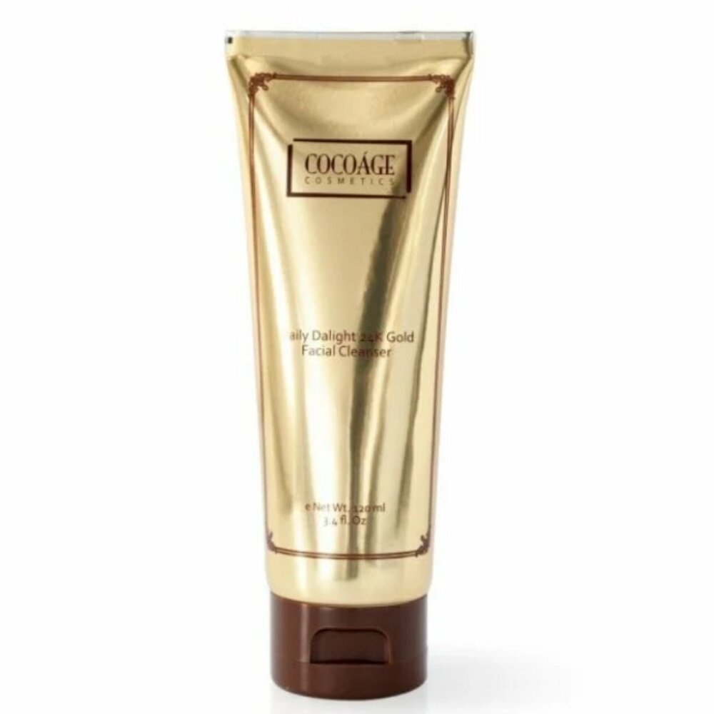 COCOAGE DAILY DELIGHT 24K GOLD FACIAL CLEANSER-3.4 fl oz/120 ml-BRAND NEW-SEALED